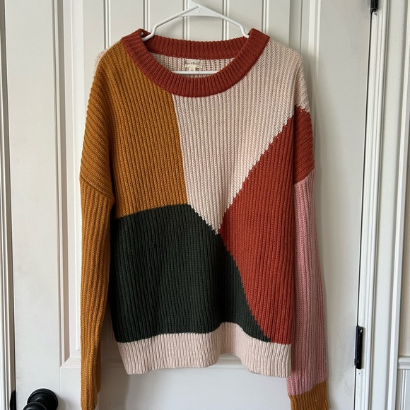 Hem & Thread sweater. Size L. Trendy colors, basic fit. Perfect for fall/winter. - Picture 1 of 5